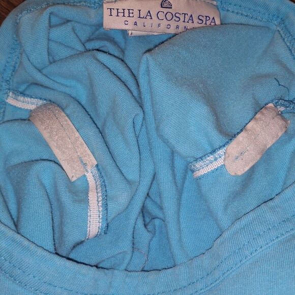 Vintage THE LA COSTA SPA California Dress Tunic Pullover Pockets Cotton USA M - Picture 8 of 11